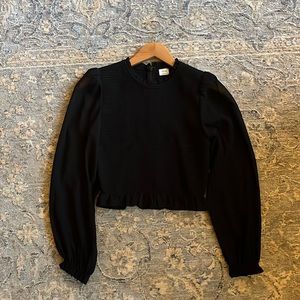 Aritzia - Black Wilfred Tempest Blouse, Small